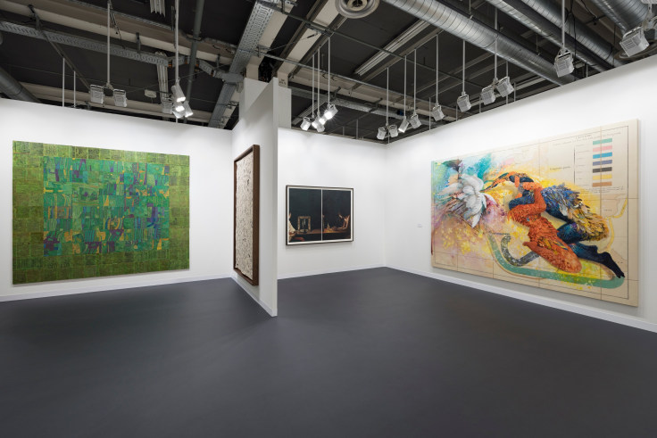 Installation view, A11 Booth, Art Basel 2023, James Cohan Gallery, Basel, Switzerland.