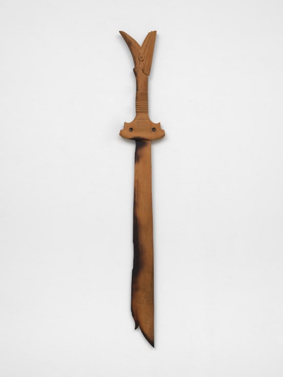 burnt wooden sword