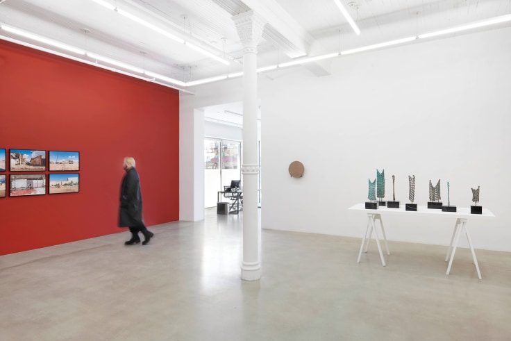 Installation view of group exhibition James Cohan: Twenty Years at 291 Grand Street