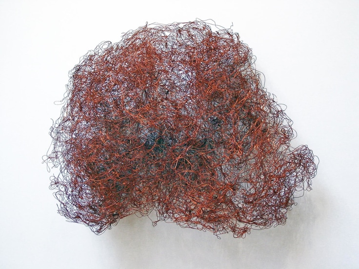 , ALAN SARET Autumn Cumulus, 1980 Copper and lacquered wire 48 x 40 x 36 inches