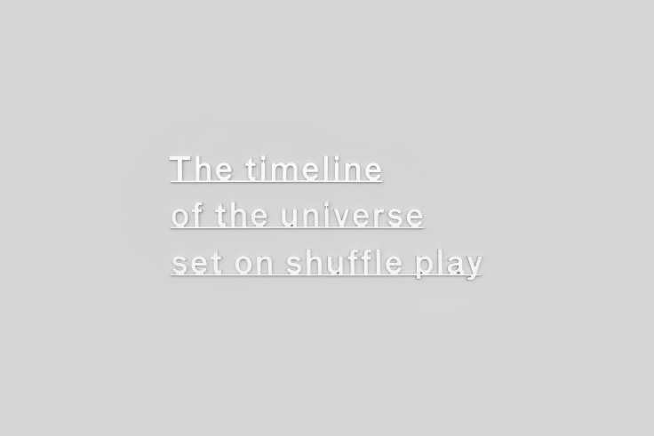 KATIE PATERSON Ideas (The timeline of the universe set on shuffle play), 2024 Micro waterjet-cut sterling silver 4 1/4 x 9 1/4 x 1/8 in. 10.6 x 23.3 x 0.3 cm Edition of 3 plus 1 artist's proof (#1/3) (JCG17896)