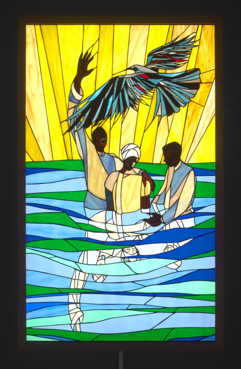 image of stained glass work by Christopher Myers