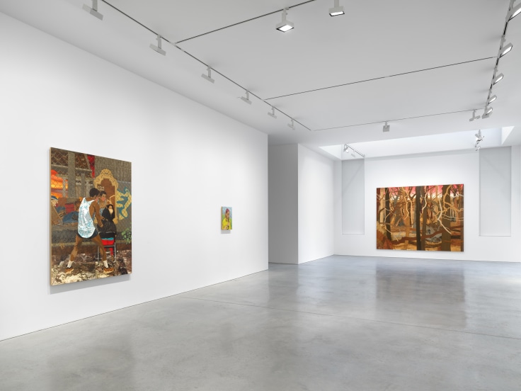 gallery view of three artworks