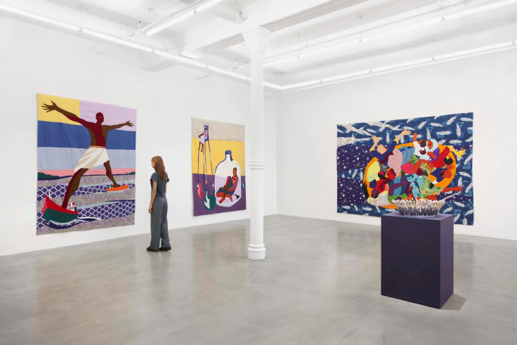 Installation view, Christopher Myers: Sing to Me of Many Turns, James Cohan, 291 Grand Street, NY, September 21 - November 4, 2023