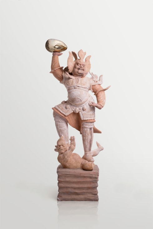 Image of XU ZHEN's Eternity-Painted Terracotta Statue of Heavenly Guardian, Sleeping Muse, 2016