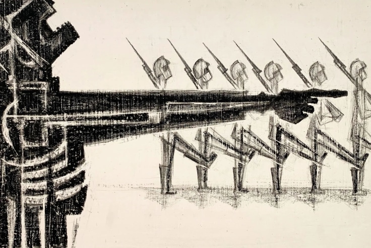Image of SI LEWEN's Untitled drawing from The Parade, c. 1950