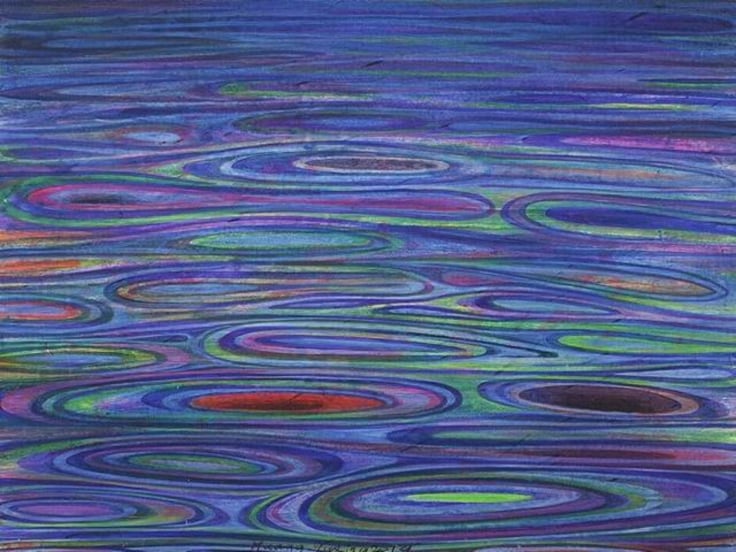 psychedelic liquid-like landscape