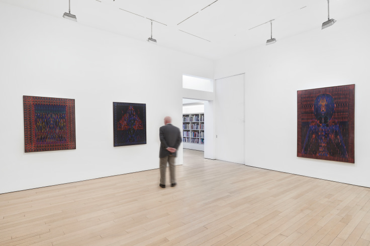 Lee Mullican: Cosmic Theater,&nbsp;installation view at James Cohan, 533 West 26 St, March 7 - April 20, 2019