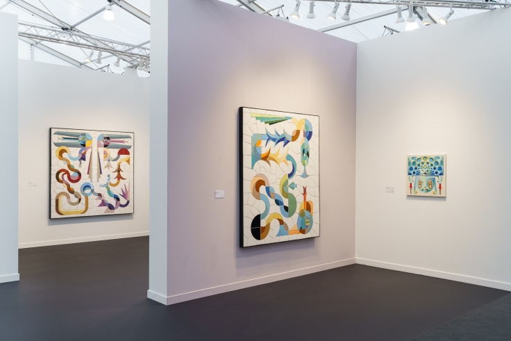 Installation View, James Cohan at Frieze Los Angeles, Booth C3, Santa Monica, CA, February 20 - 23, 2025.