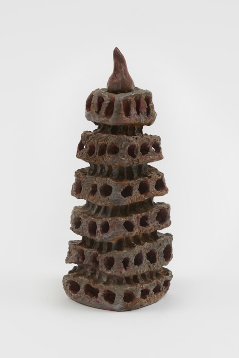 Sin T&iacute;tulo (Untitled), Small tower, 1964&nbsp;, Glazed ceramic&nbsp;