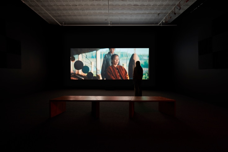 installation view of The Unburied Sounds of a Troubled Horizon