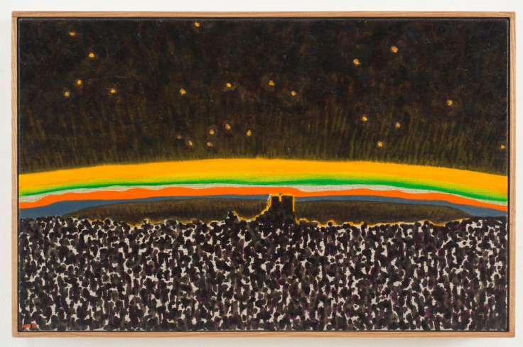 , WILLIAM MONK&nbsp;Untitled (Fulcrum)&nbsp;2014&nbsp;Oil on canvas&nbsp;13 3/4 x 21 5/8 in. (35 x 55 cm)