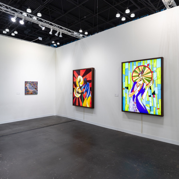 Installation view, James Cohan at The Armory Show, Booth 203, Javits Center, New York, NY, September 7-10, 2023. Photo by Silvia Ros.