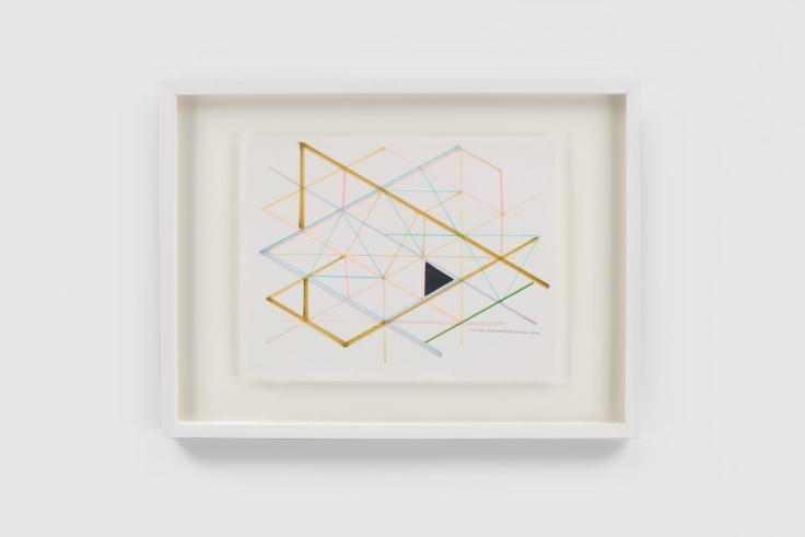 Geometric Pen on Paper by Monir Farmanfarmain