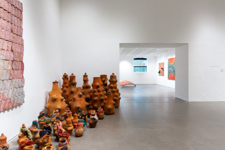 Installation view, Elias Sime, Eregata እርጋታ, Arnolfini, Bristol, United Kingdom, October 21, 2023 - February 18, 2024.