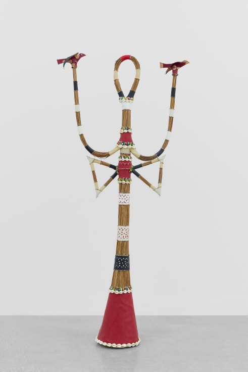 MESTRE DIDI's Iyawo Sango: ose ati eye meji (Xang&ocirc; priestess with double ax and birds), 2011