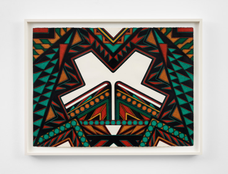 Image of MARY GRIGORIADIS's Portal #38, 2003 - 2008 colorful oil pastel on paper.