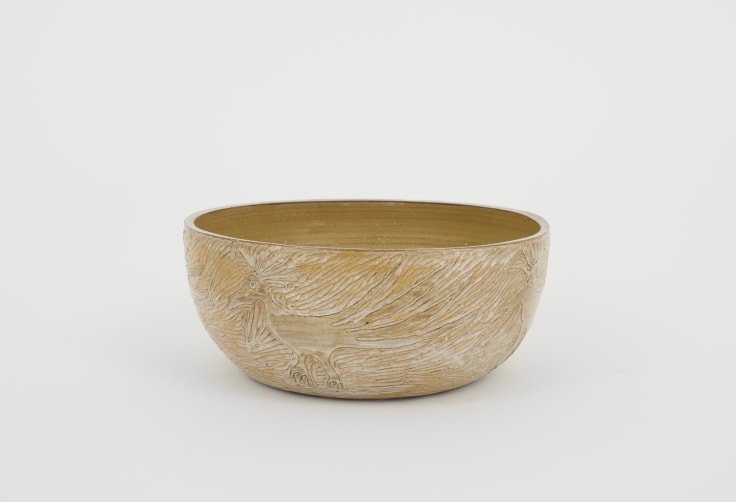 Sin T&iacute;tulo (Untitled), Bowl with Sgraffito, 1972&nbsp;, Glazed Ceramic&nbsp;