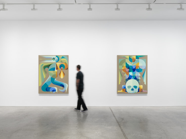 Installation view, Eamon Ore-Giron,&nbsp;Conversations with Snakes, Birds, and Stars,&nbsp;James Cohan, New York, NY, November 7 - December 20, 2025