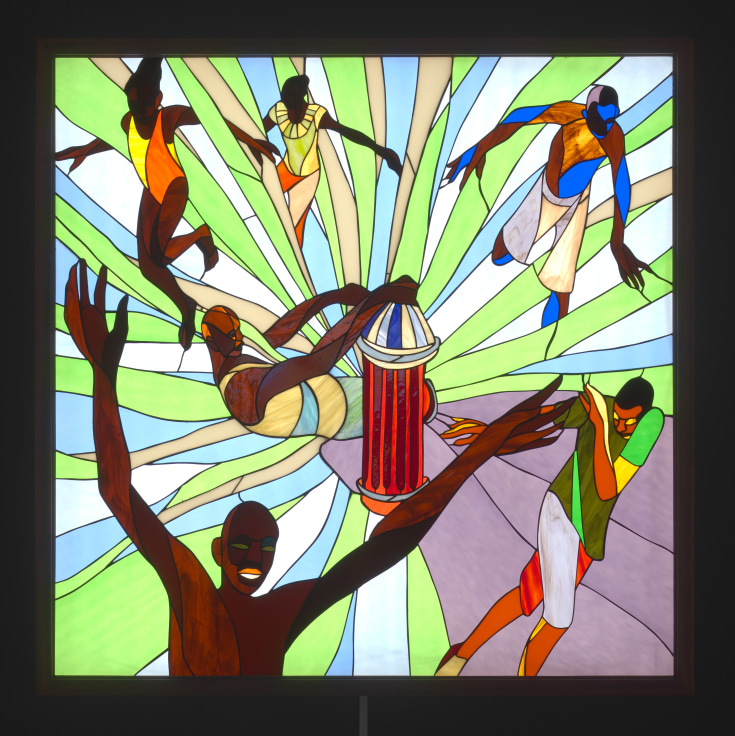 image of stained glass work by Christopher Myers