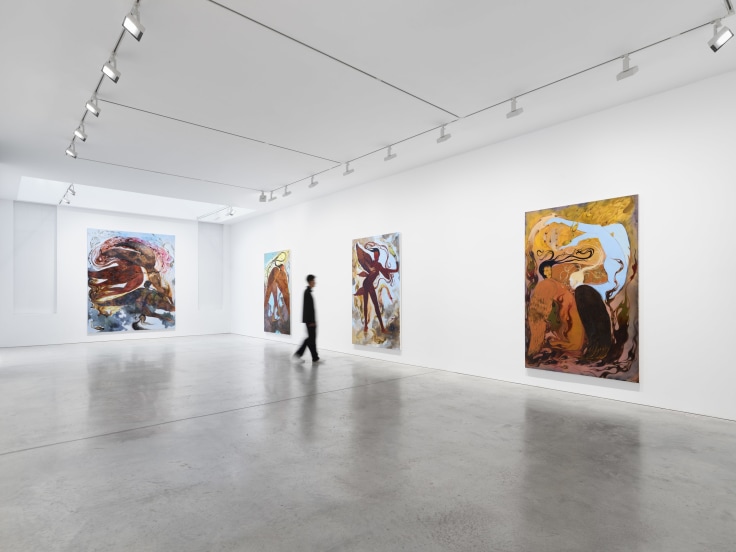 Installation view, Naudline Pierre, The Mythic Age,&nbsp;James Cohan, 48 Walker Street, New York, NY, September 6 - October 19, 2024.