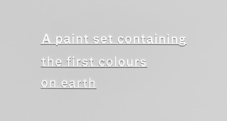 Image of KATIE PATERSON's Ideas (A paint set containing the first colours on earth)&nbsp;, 2021