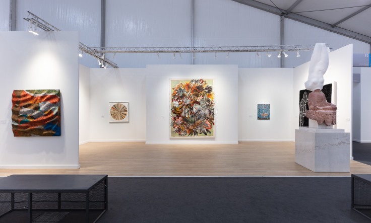 Installation view, James Cohan at Frieze Los Angeles, Booth E1, Los Angeles, CA, February 17 - 20, 2022
