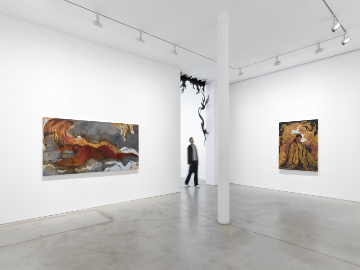 Installation view, Naudline Pierre, The Mythic Age,&nbsp;James Cohan, 48 Walker Street, New York, NY, September 6 - October 19, 2024.