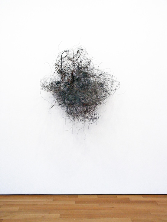 , ALAN SARET Untitled, 1986 Steel and copper wire 49 x 48 x 26 inches