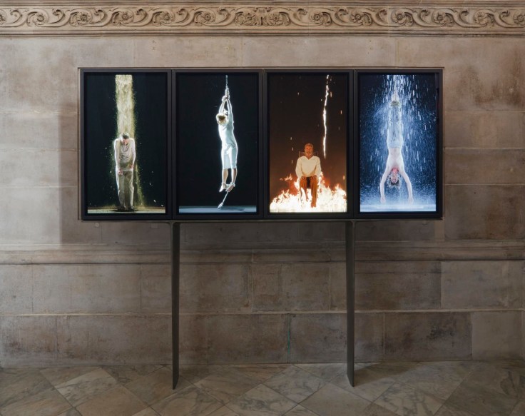 Image of BILL VIOLA's&nbsp; Martyrs (Earth, Air, Fire, Water),&nbsp;2014