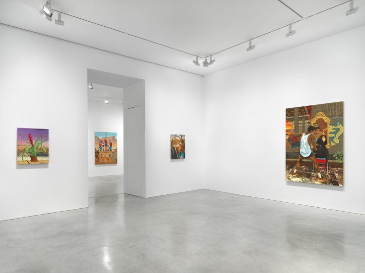 gallery view of three artworks
