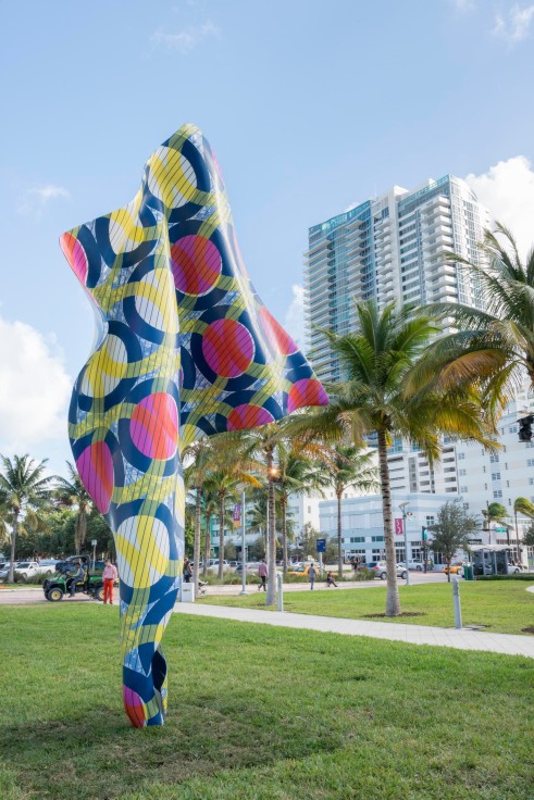 , Yinka Shonibare, MBE’s Wind Sculpture IV  Installed at Art Basel Miami Beach’s Public exhibition Fieldwork