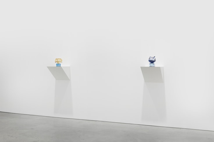 view of two artworks