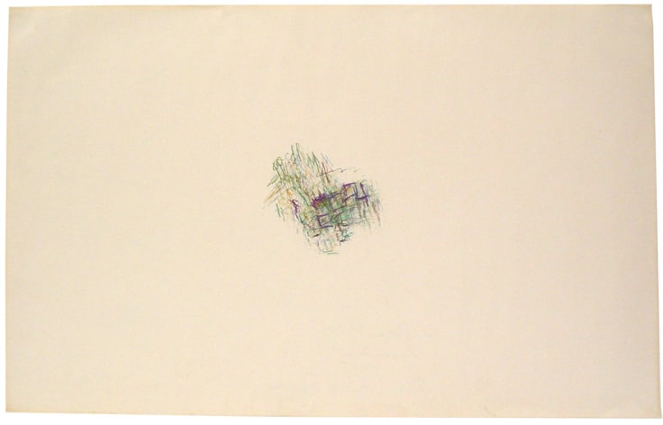 , ALAN SARET Prism Pines, 1970 Color pencil on paper 24 x 38 inches