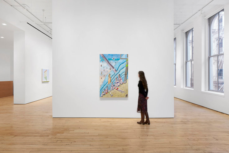 Installation view, Mernet Larsen, Thinking About C&eacute;zanne, James Cohan, 52 Walker Street, New York, NY, February 15 - March 16, 2024.