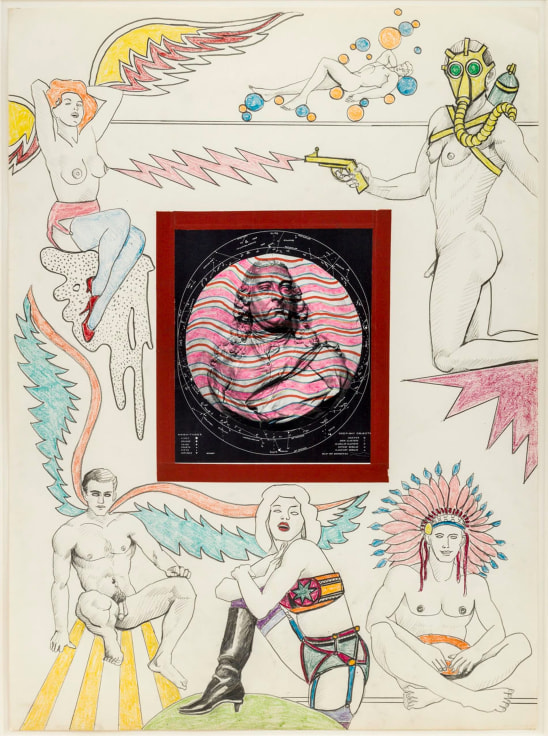 ROBERT SMITHSON, Untitled [Man in colonial American dress&nbsp;and Indian],&nbsp;1963