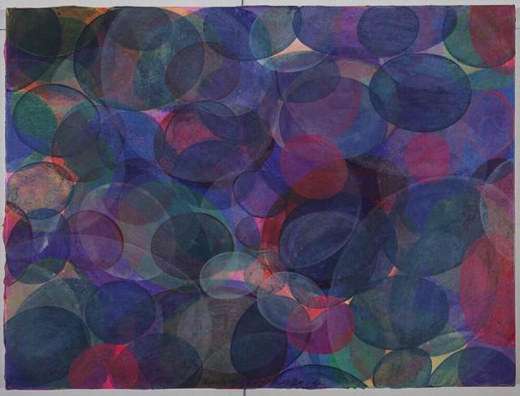 multiple transparent blobs of different colors