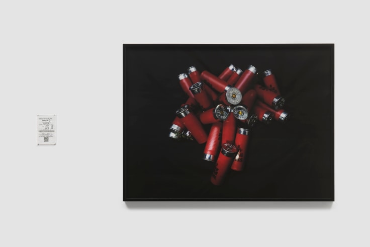 image of red bullet casings