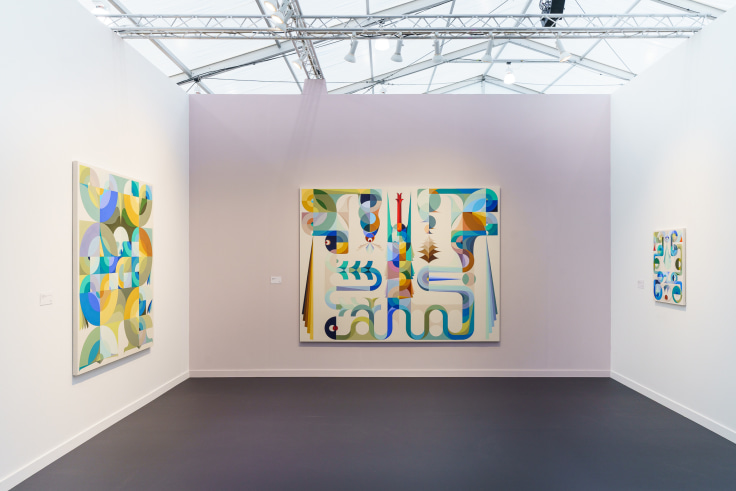 Installation View, James Cohan at Frieze Los Angeles, Booth C3, Santa Monica, CA, February 20 - 23, 2025.