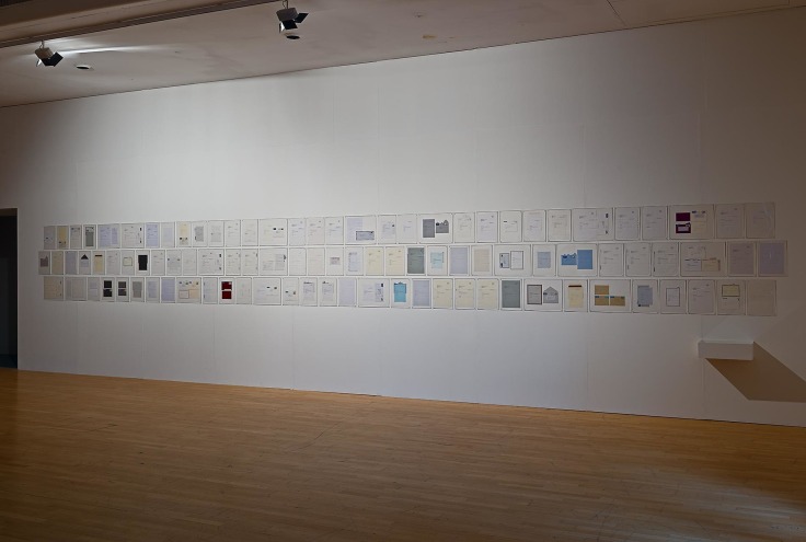 installation view of Katie Paterson's "Dying Star Letters," 2010