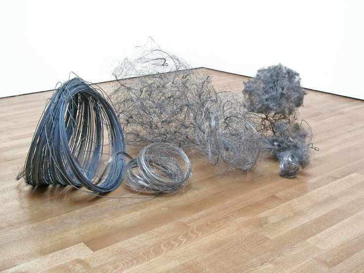 , ALAN SARET Paracongregata, 1981 Nickel and galvanized wire 33 x 72 x 50 inches