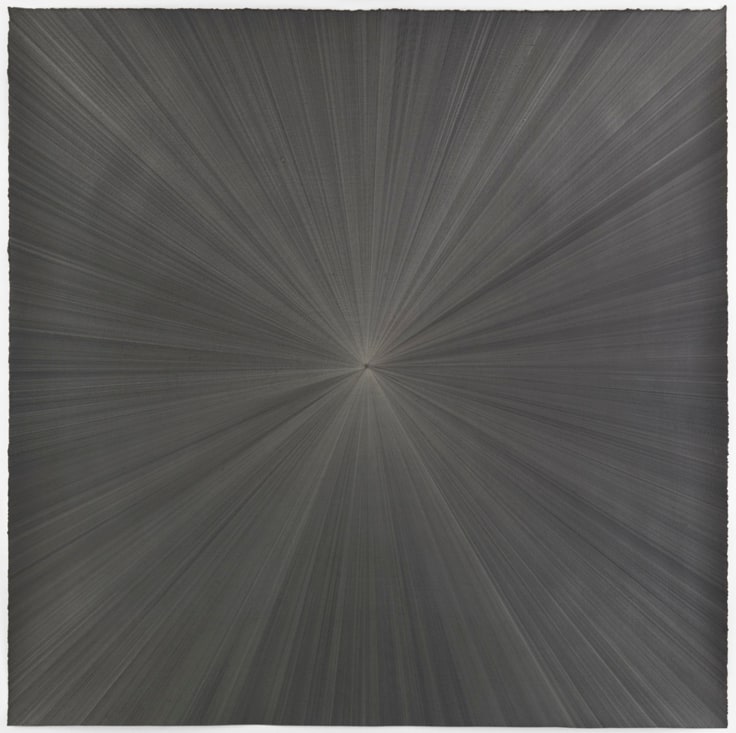 , MICHELLE GRABNER, Untitled, 2014 Gold point and gesso on paper 48 x 48 in.