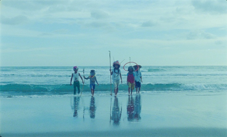 Image of group of children on the beach