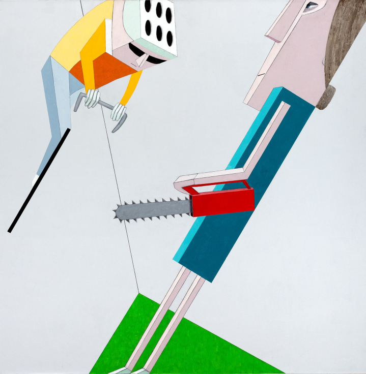 Image of MERNET LARSEN's Chainsawer and Bicyclist,&nbsp;2014