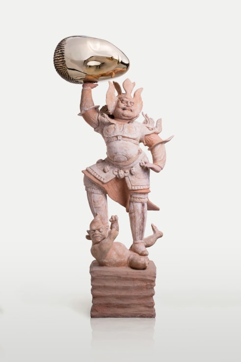 Image of XU ZHEN's Eternity - Painted Terracotta Statue of Heavenly Guardian, Sleeping Muse, 2016