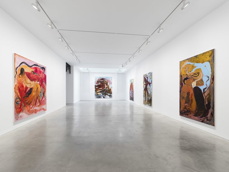 Installation view, Naudline Pierre, The Mythic Age,&nbsp;James Cohan, 48 Walker Street, New York, NY, September 6 - October 19, 2024.