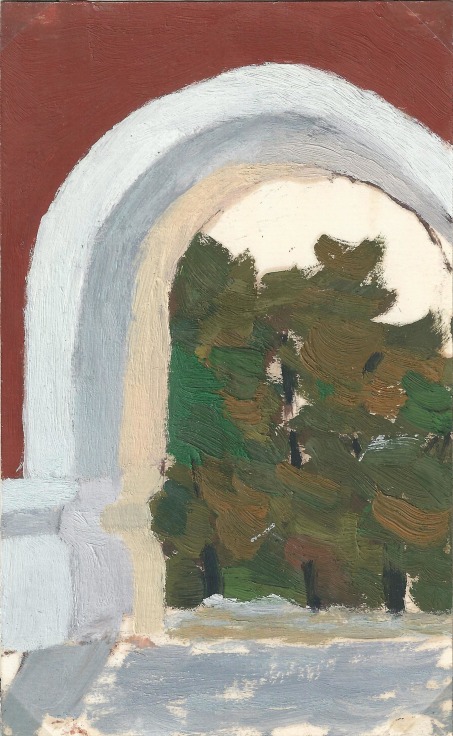 opening revealing trees on the other side