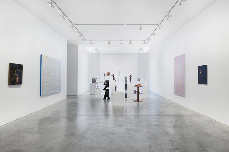 Installation view, Mother Lode: Material and Memory, James Cohan, 48 and 52 Walker St, New York, NY, June 21 - July 26, 2024
