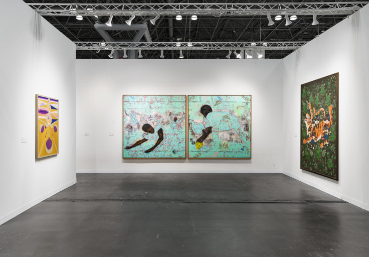 Installation view, James Cohan at The Armory Show, Booth 224, Javits Center, New York, NY, September 5-8, 2024. Photo by Silvia Ros.