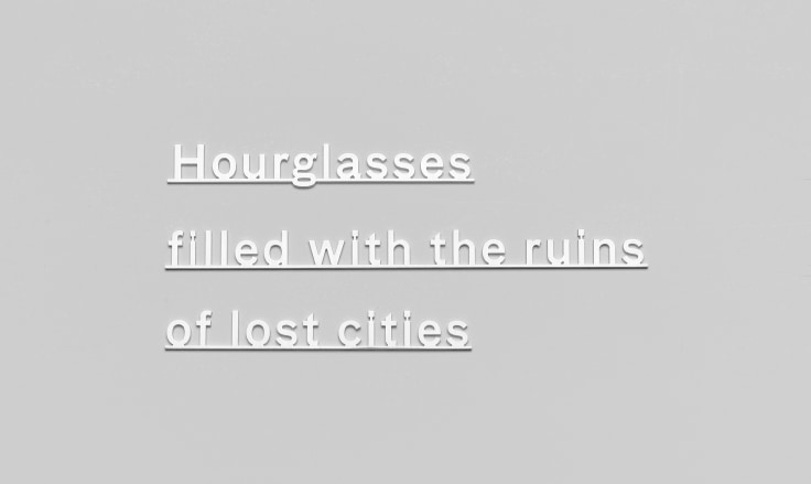 Image of KATIE PATERSON's Ideas (Hourglasses filled with the ruins of lost cities), 2021